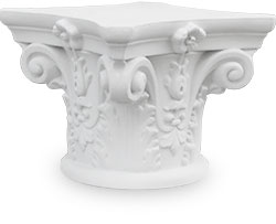 Capitello corinzio in poliuretano strutturale